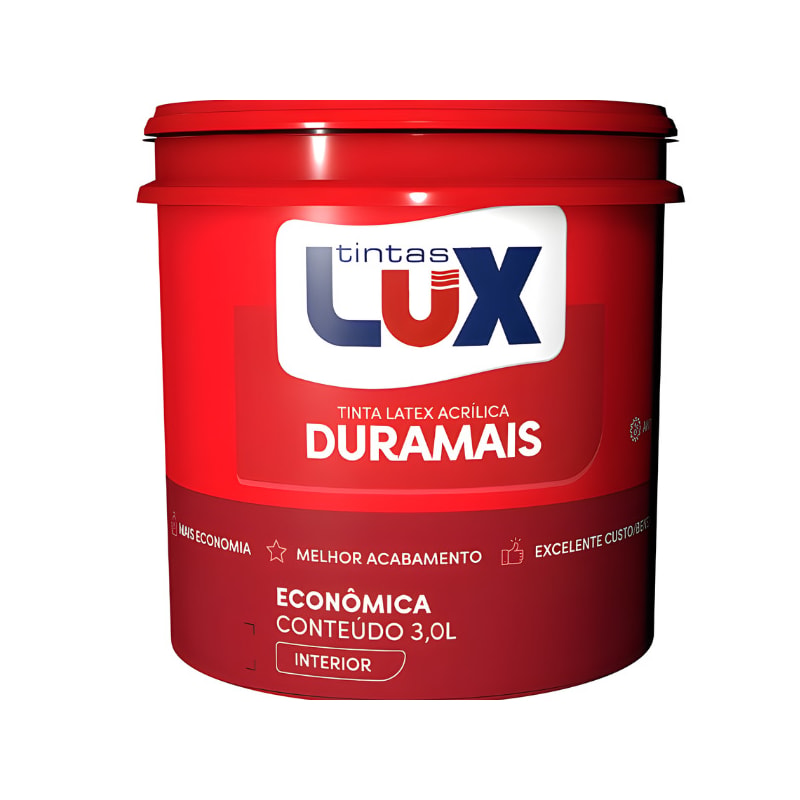 Tinta Látex Acrílica Lux Duramais 3,0L Branco Neve-e2c28789-de7a-41ee-8f02-9a3f839f0ee6