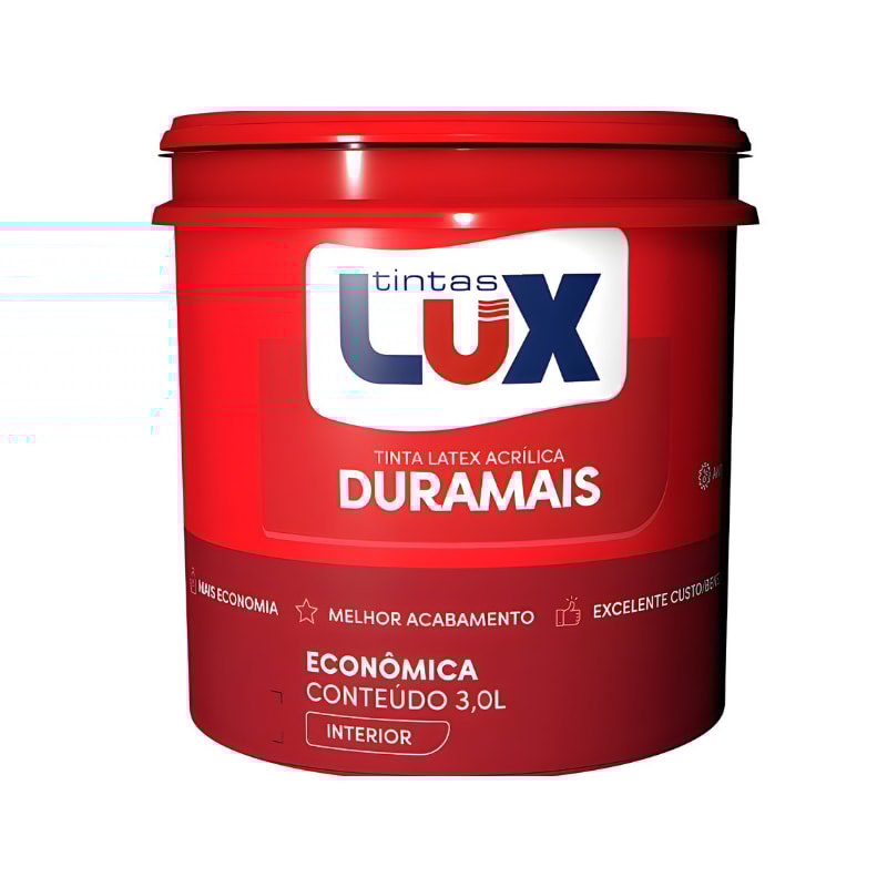 Tinta Látex Acrílica Lux Duramais 3,0L Branco Neve-db4cc0a1-e248-41f9-8ace-ed692acfe90e