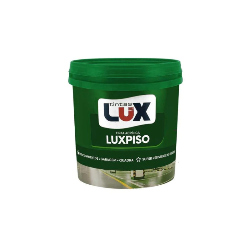 Tinta Lux Acrílica Premium Luxpiso 15L Cinza – Acabamento Fosco para Pisos e Superfícies Externas