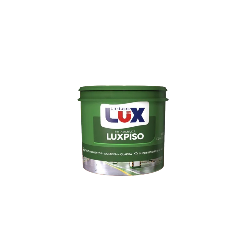Tinta Lux Acrílica Premium Luxpiso 3,0L Cinza – Acabamento Fosco para Pisos e Áreas Externas