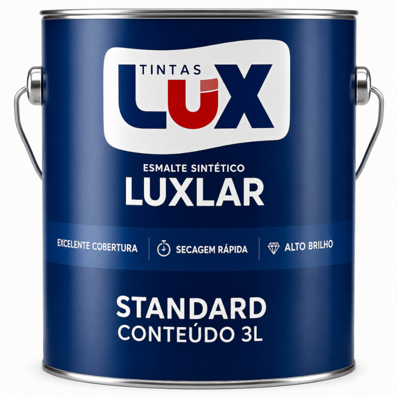Tinta Lux Esmalte Sintético Luxlar 3,0L Cinza Médio-a8037018-7e44-4e20-b9a7-4db8519ec81f