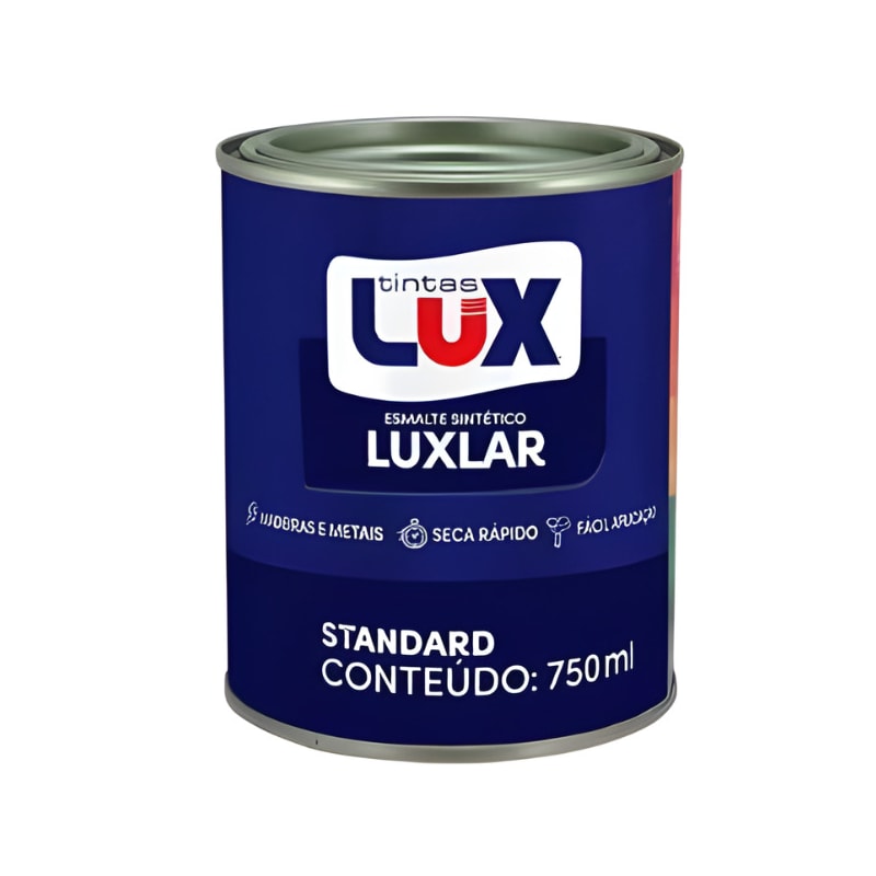 Tinta Lux Esmalte Sintético Luxlar 750ml Cinza Médio-79839bf7-3863-4ab0-beb2-09c7e0cb78f3