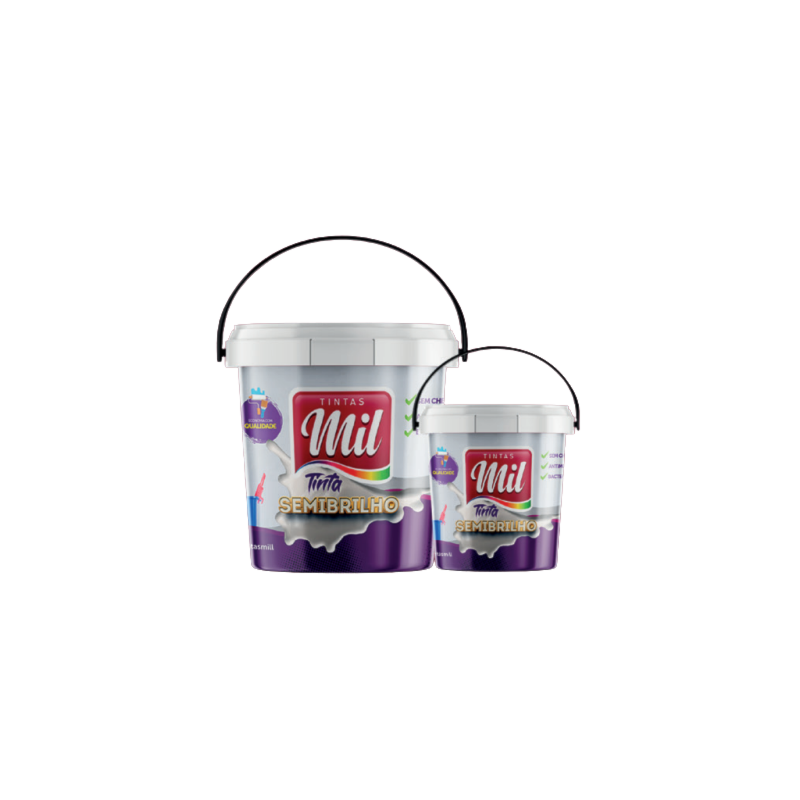 Tinta Semi Brilho Tintas Mil GL 3L Branco Neve