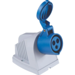 Tomada de Sobrepor Industrial Tramontina 2P+T 16A 220-250V 6H IP44 Azul