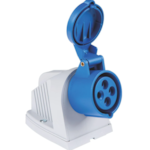 Tomada de Sobrepor Industrial Tramontina 3P+T 16A 220-250V 9H IP44 Azul