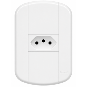 Tomada Padrao Fame 2P+T 20A/250V Blanc Mais Branco