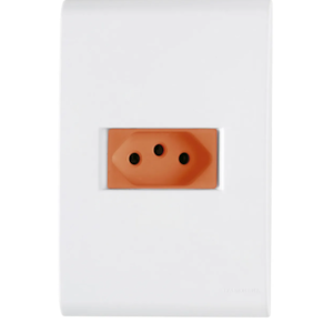 Tomada Simples Bartofil 20A Vermelho Liz Tramontina