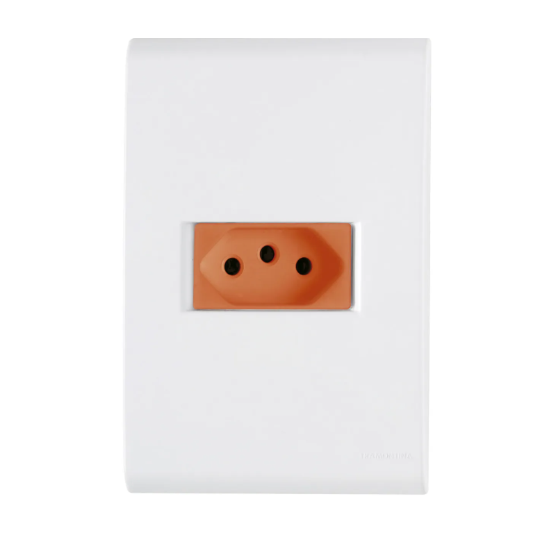 Tomada Simples Bartofil 20A Vermelho Liz Tramontina