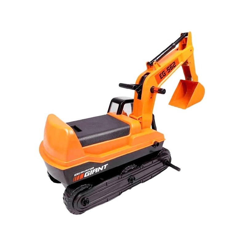 Trator Escavator Roma Giant Infantil Laranja