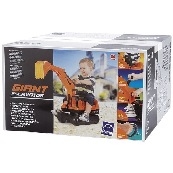 Trator Escavator Roma Giant Infantil Laranja-d46504cb-4eae-4d73-8108-70f22eef17d1