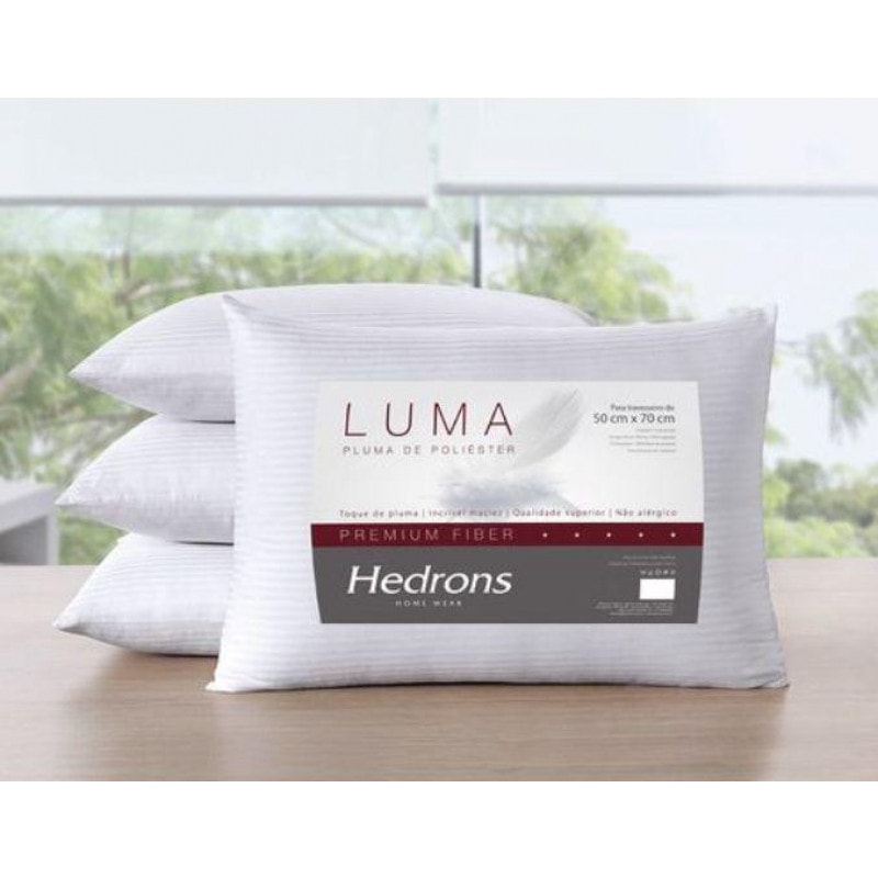 Travesseiro Luma Hedrons 50X70cm Fibra Siliconizada-0ca2dbcd-aab1-4c3d-820b-895998db8b0b
