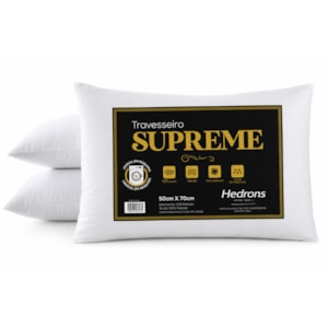 Travesseiro Supreme Hedrons 50X70cm Branco