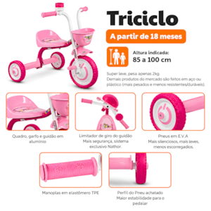 Triciclo Cairu Infantil You 3 Girl