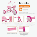 Triciclo Cairu Infantil You 3 Girl-99c6714d-57a4-4727-9bdd-e60d4279b3bd