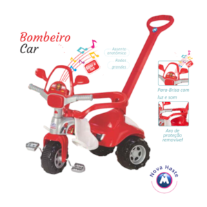 Triciclo Infantil Magic Toys Bombeiro Car Vermelho