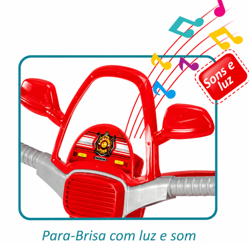 Triciclo Infantil Magic Toys Bombeiro Car Vermelho-a366c6b8-7167-4d90-b516-9f66ab91eb38