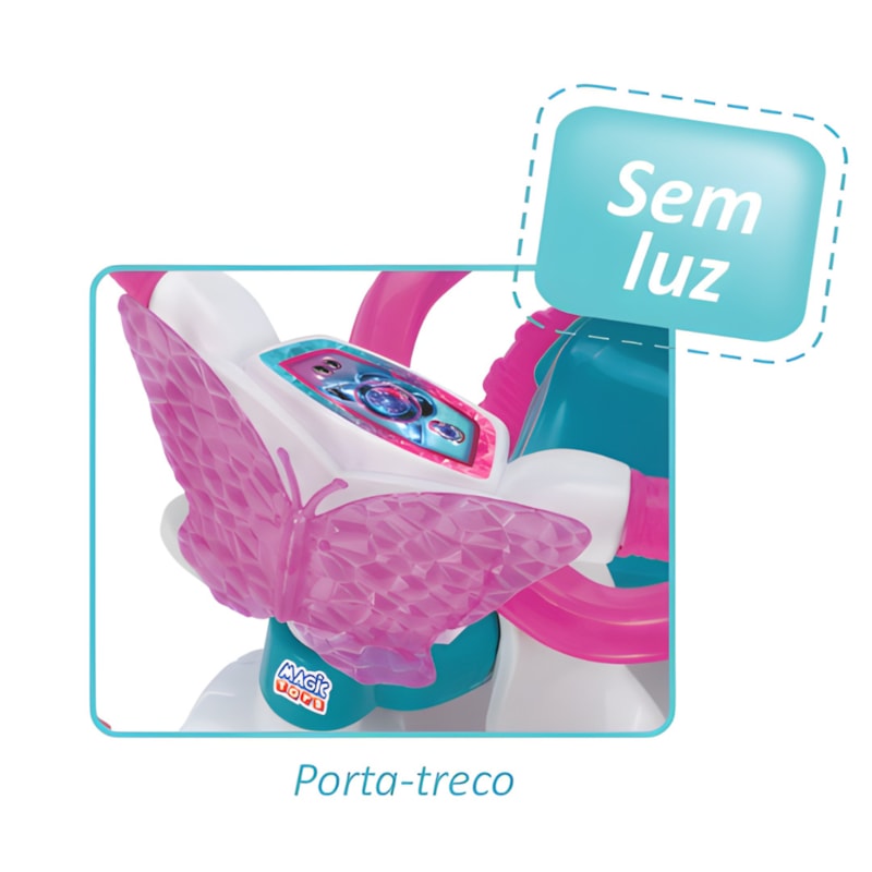 Triciclo Infantil Magic Toys Butterfly Verde Sem Luz com Cestinha-a46a74b1-c28e-4e7a-b050-95155f19930c