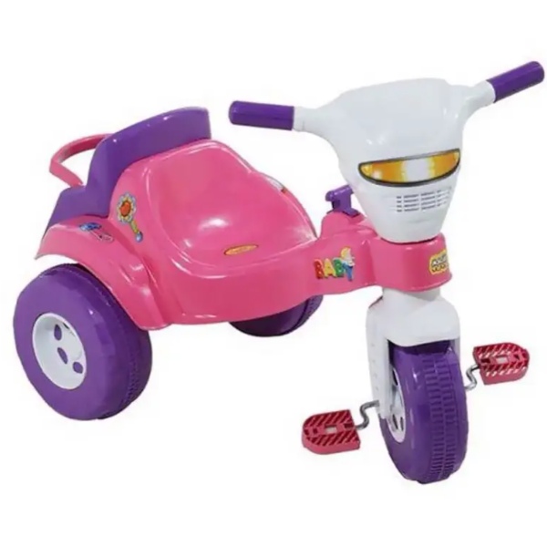 Triciclo Infantil Magic Toys com Cadeirinha para Boneca Rosa-c9c5177a-2366-498f-9798-4860ed597318