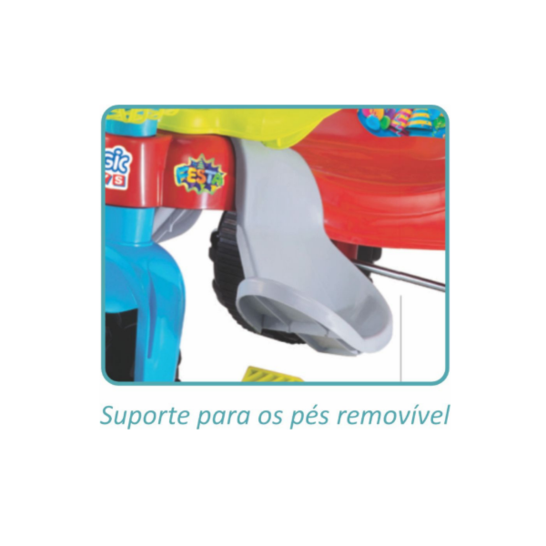 Triciclo Infantil Magic Toys Festa com Aro Azul-66371d45-a580-4e15-bb4a-1215ed7e2117