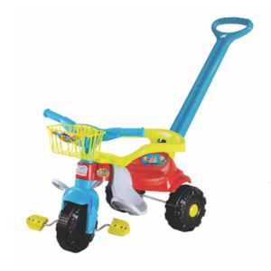 Triciclo Infantil Magic Toys Festa com Aro Azul