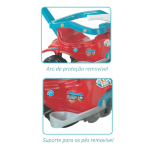 Triciclo Infantil Magic Toys Pets Azul com Cestinha