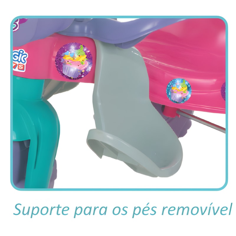 Triciclo Infantil Magic Toys Pic-Nic Rosa com Aro-72676f4b-bcb5-4290-a59d-5c7551d03a5a