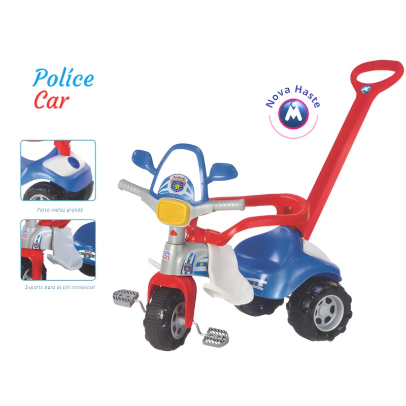 Triciclo Infantil Magic Toys Police Car Azul-c9e524e6-3aae-413c-9856-cecd607207b5