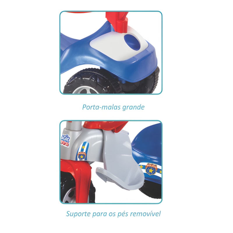 Triciclo Infantil Magic Toys Police Car Azul-6d3e7c8b-4e7e-4902-80a6-0e135ab77ad2