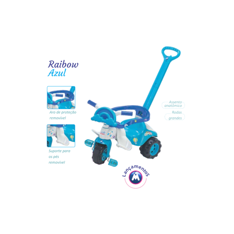 Triciclo Infantil Magic Toys Rainbow Azul