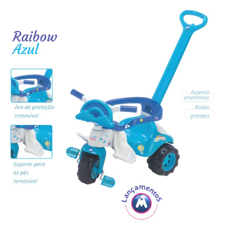 Triciclo Infantil Magic Toys Rainbow Azul-4dd2ee04-2d04-42bc-b6c9-3524cdfa22b1