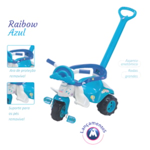 Triciclo Infantil Magic Toys Rainbow Azul