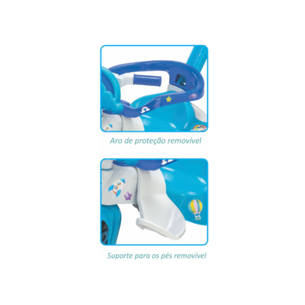 Triciclo Infantil Magic Toys Rainbow Azul-597cedd7-fadf-450c-936a-123963879baa