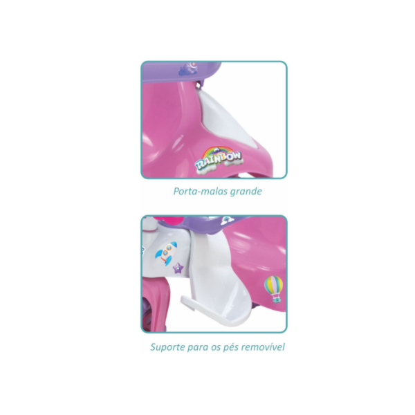 Triciclo Infantil Magic Toys Rainbow Rosa-b0a11026-465b-4589-9680-b9f548cb0898