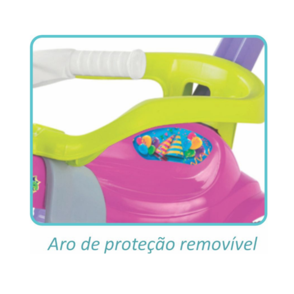 Triciclo Infatil Magic Toys Festa Rosa com Aro -18ab61d4-3002-4a39-aff5-ba70ec6aca00