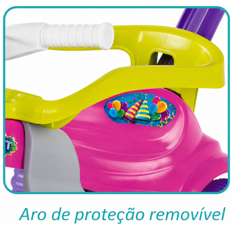 Triciclo Infatil Magic Toys Festa Rosa com Aro-250c8d52-39a1-44e1-b36b-b967ece6fa54