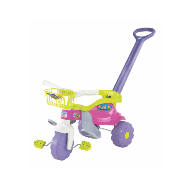 Triciclo Infatil Magic Toys Festa Rosa com Aro -04cd1739-8c1f-487e-8601-73d8fa247a66