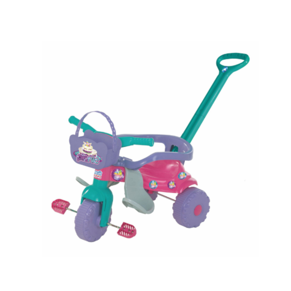 Triciclo Infatil Magic Toys Pic-Nic Rosa com Aro-170d34af-e75b-469a-adb7-1b5069b4557e