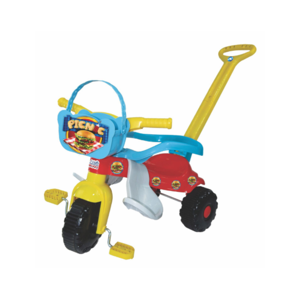 Triciclo Tico Tico Pic Nic Azul Magic Toys Com Aro 2565-083afe23-14b7-4046-a719-2dff951652c7