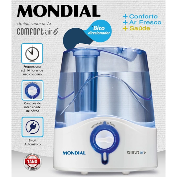 Umidificador de Ar Mondial UA-07 4L Bivolt-6951076b-abd7-4863-bbbf-714c1a9e2127