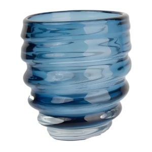Vaso Paramount Murano 18x20cm Azul Safira