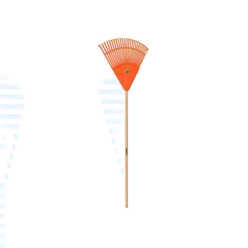 Vassoura Plástica Tramontina para Jardim 22 Dentes com Cabo de Madeira 120 cm