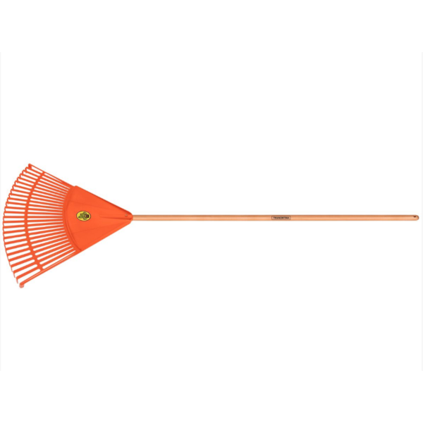 Vassoura Tramontina para Jardim em Polipropileno com 26 Dentes e Cabo de Madeira 120cm Laranja-a5245c8b-02a7-42fe-bd00-3337557db20a