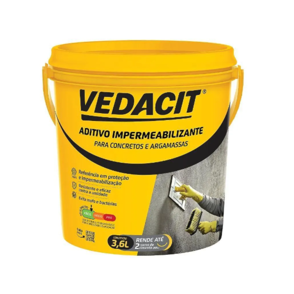 Vedacit Aditivo Impermeabilizante para Concreto e Argamassa GL 3,6L -20d5daab-969d-453c-93df-13d7f7973cee