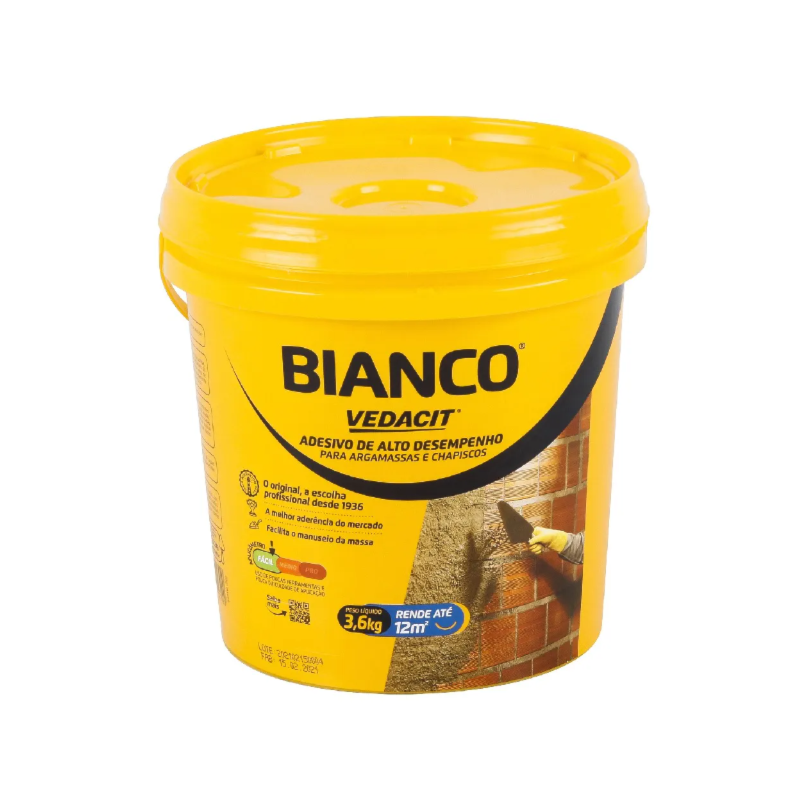 Vedacit Bianco para Argamassa e Chapisco GL 3,6KG 