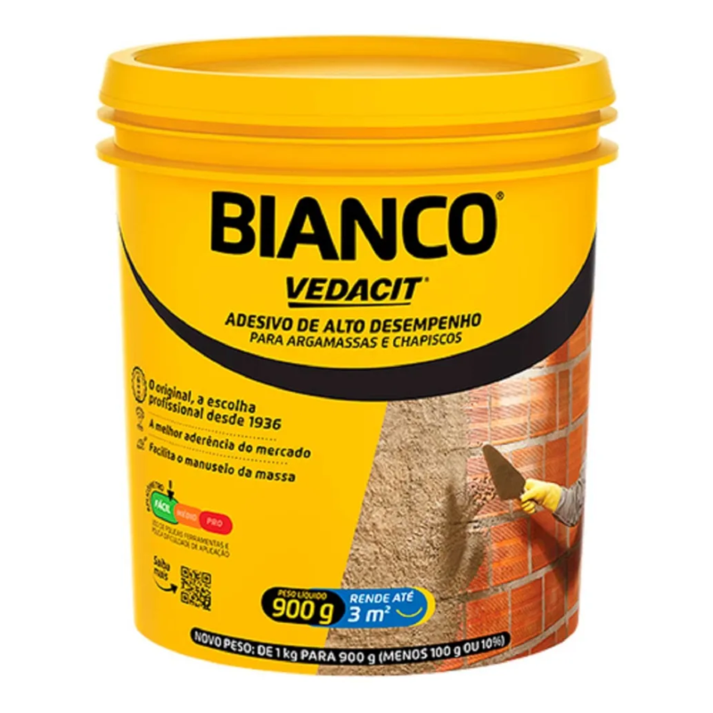 Vedacit Bianco para Argamassa e Chapiscos Pote 900G 