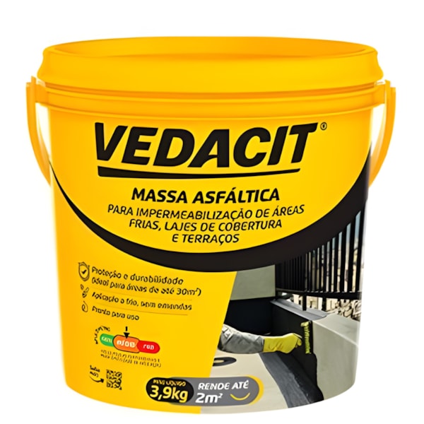 Vedacit Massa Asfaltica Para Impermeabilizacao GL 3,9KG-be059e42-c88f-4540-83f1-b7a0c5ef9101