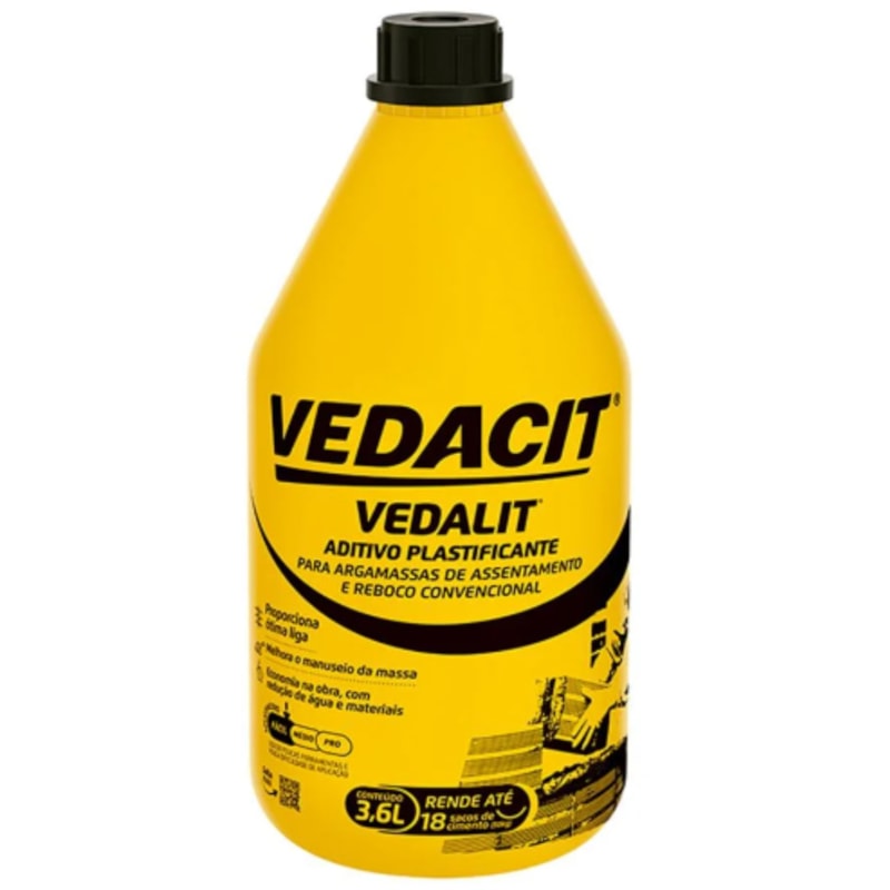 Vedacit Vedalit Aditivo Plastificante Concentrado GL 3,6L