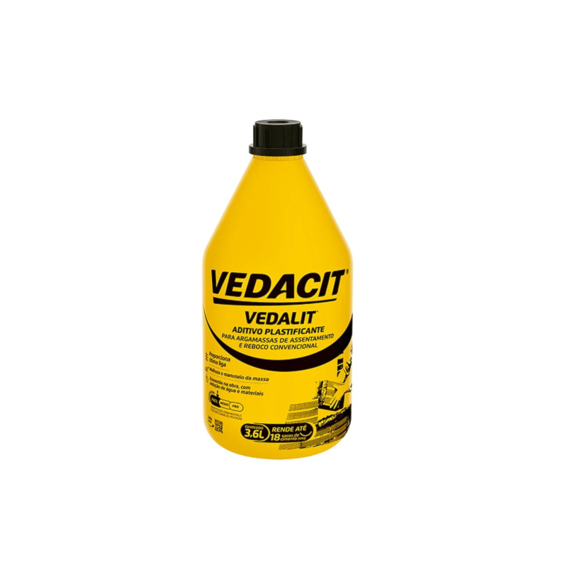 Vedacit Vedalit Aditivo Plastificante Concentrado GL 3,6L 