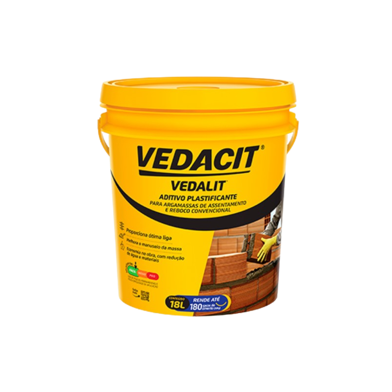 Vedalit Vedacit Aditivo Plastificante Balde 18KG