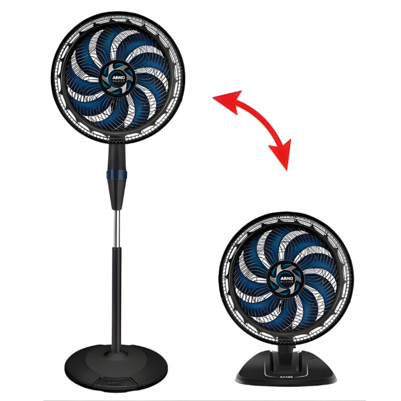 Ventilador Arno 2 em 1 40cm X-Treme 9 Pas 127V VE9M Preto/Azul-05225de9-851a-4dc6-ad78-59f93b276be4
